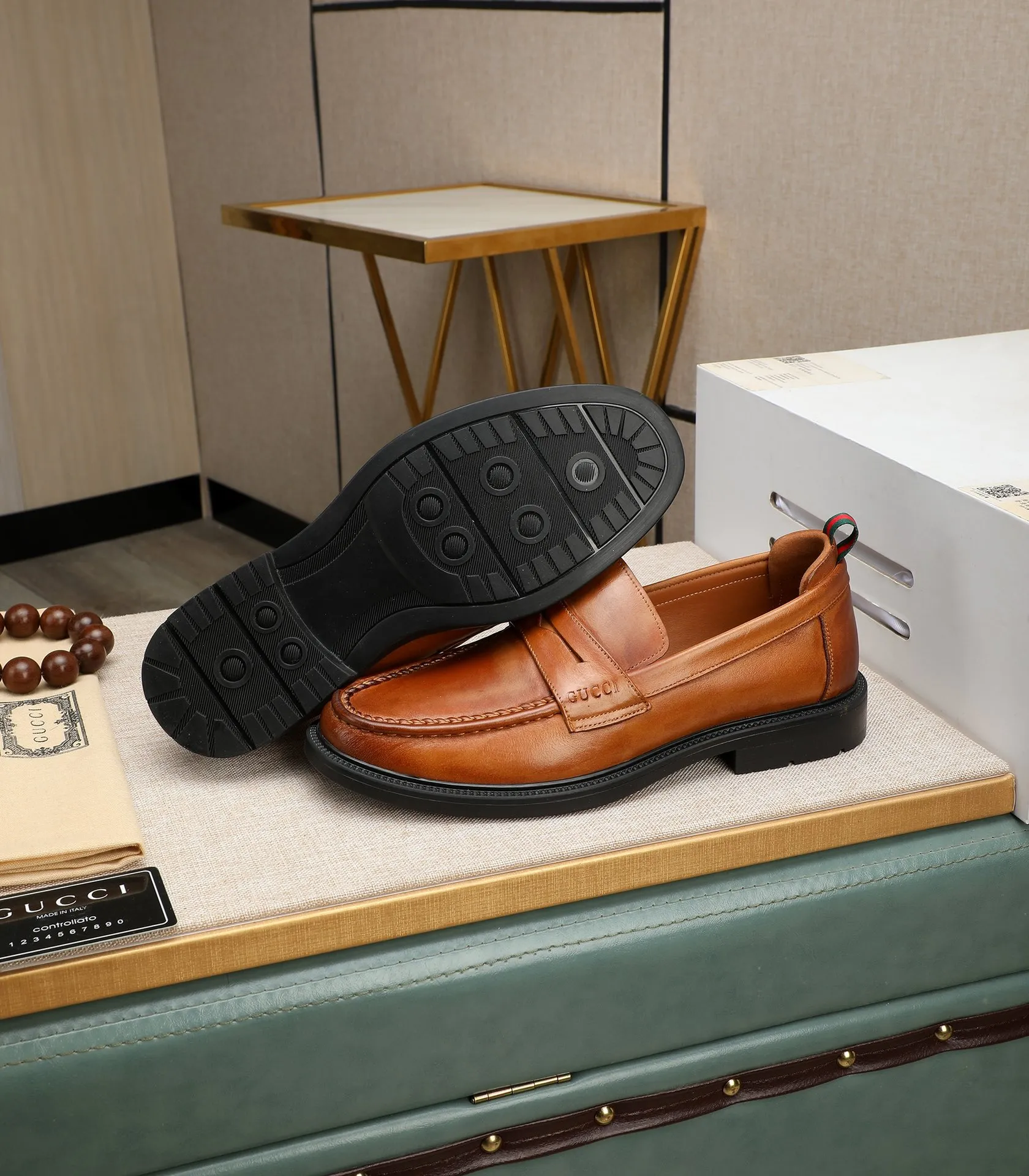 Men's men's shoes💰500📛📛Original (water-dyed cow lining) Gucci GUCCI official website formal shoes🌀 Italian🇮🇹imported cowhide➕top imported water-dyed cowhide lining💋Finely handmade original bottom, the real thing looks better when photographed in person Standard size 38-44
